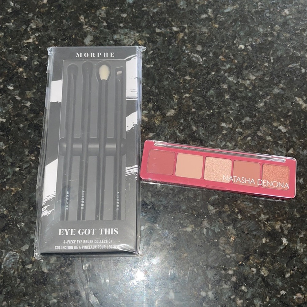 Natasha Denona Pallet and Morphe Eye Brush Set